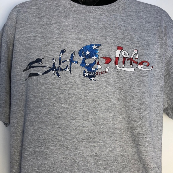 salt life american flag shirt